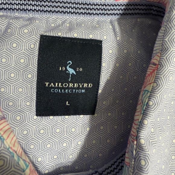 NWOT TaylorByrd Men's Blue Short Sleeve Shirt Size  L - Picture 11 of 11